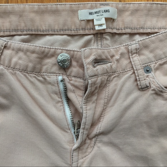 Helmut Lang Size 26 Ultra Soft Beige Corduroy Pant - Picture 2 of 7